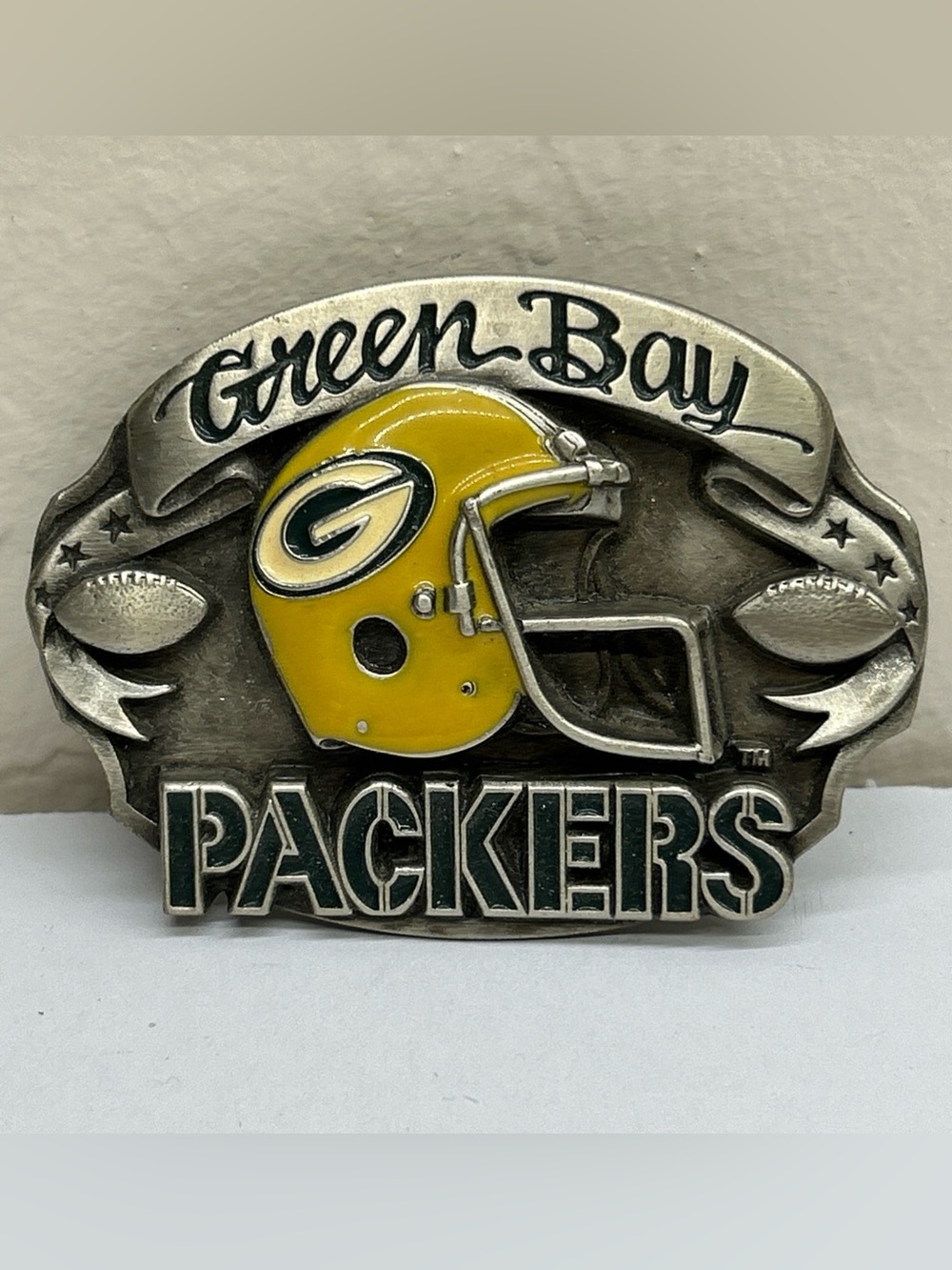 Vintage 1987 Green Bay Packers Official NFL Football Limited Edition Belt Buckle
